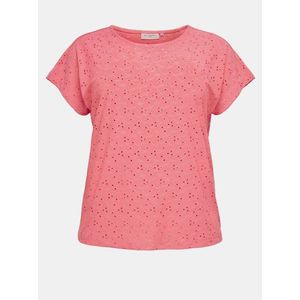 Ružové vzorované tričko ONLY CARMAKOMA Zabby vyobraziť