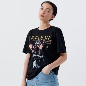 Cropp - Tričko s potlačou Freddie Mercury - Čierna vyobraziť