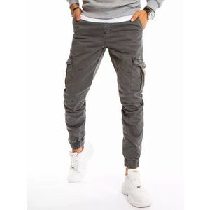 Trendové kapsáčové nohavice v šedej farbe vyobraziť