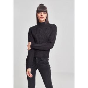 Dámsky čierny sveter Urban Classics Short Turtleneck Veľkosť: XL, Pohlavie: dámske vyobraziť