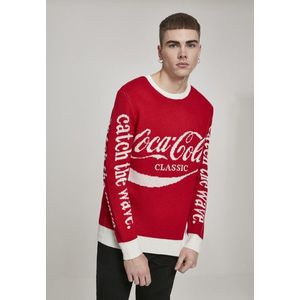 Pánsky sveter MERCHCODE Coca Cola Xmas Sweater Farba: red, Veľkosť: L vyobraziť