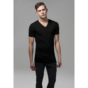 Pánske tričko URBAN CLASSICS Basic V-Neck Tee black Veľkosť: S, Pohlavie: pánske vyobraziť