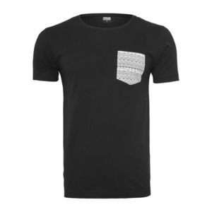 Pánske tričko URBAN CLASSICS Contrast Pocket Tee blk/aztec Veľkosť: L, Pohlavie: pánske vyobraziť