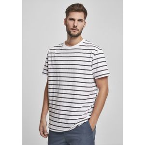Pánske tričko URBAN CLASSICS Basic Stripe Oversized Tee white Veľkosť: XXL, Pohlavie: pánske vyobraziť