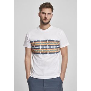 Pánske tričko URBAN CLASSICS Inka Pattern Tee white Veľkosť: M, Pohlavie: pánske vyobraziť