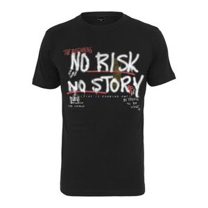 Pánske tričko MR.TEE No Risk No Story Tee Farba: black, Veľkosť: S vyobraziť
