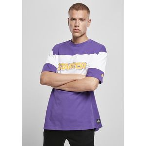 Pánske tričko Starter Block Jersey Farba: real violet/white, Veľkosť: L vyobraziť