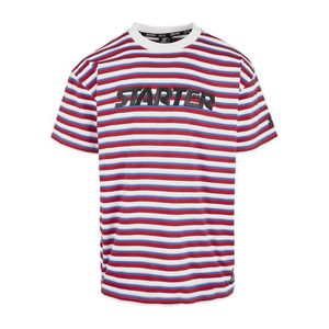 Pánske tričko Starter Stripe Jersey Farba: cityred/wht/sprtblue/silgry, Veľkosť: L vyobraziť