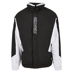 Pánska bunda Starter Track Jacket Farba: black/white, Veľkosť: L vyobraziť