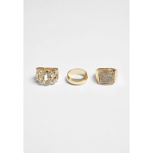 Prstene URBAN CLASSICS Diamond Ring 3-Pack Veľkosť: L/XL vyobraziť