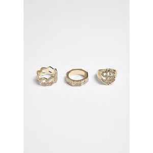 Prstene URBAN CLASSICS Dollar Ring 3-Pack Veľkosť: L/XL vyobraziť
