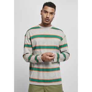 Pánske tričko URBAN CLASSICS Light Stripe Oversized grey/green Veľkosť: XL, Pohlavie: pánske vyobraziť