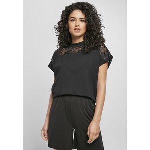 Dámske tričko Urban Classics Short Oversized Lace black Pohlavie: dámske, Velikost: XL vyobraziť