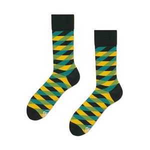 Čierno-žlté ponožky Illusion Green vyobraziť