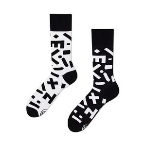 Čierno-biele ponožky Random Forms vyobraziť