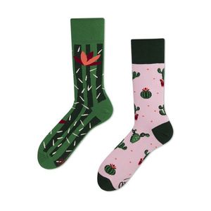 Zeleno-ružové ponožky Summer Cactus vyobraziť