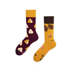 Hnedo-žlté ponožky Pear Pair vyobraziť