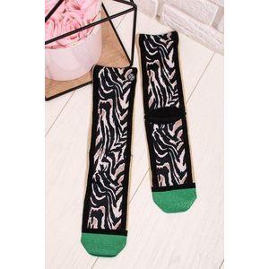 Dámske hnedo-zelené ponožky Sue Ellen vyobraziť