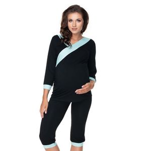 Čierne tehotenské pyžamo 0153 vyobraziť