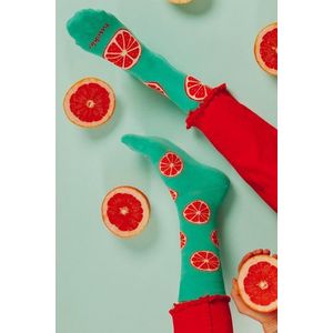 Oranžovo-zelené ponožky Grejpista vyobraziť