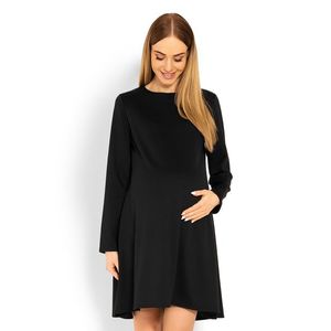Čierne tehotenské šaty 1359C vyobraziť