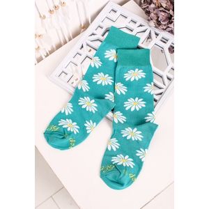 Mätové kvetované ponožky Margarétky vyobraziť