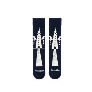 Tmavomodré vzorované ponožky Bratislava Michalská veža vyobraziť