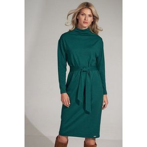 Zelené midi šaty M726 vyobraziť