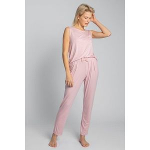 Svetloružové pyžamové nohavice LA025 vyobraziť