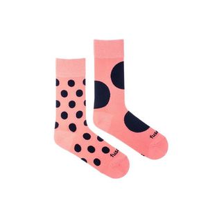 Ružovo-čierne ponožky Diskoš Koralka vyobraziť