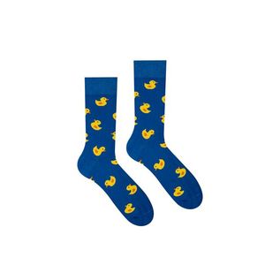 Tmavomodré vzorované ponožky Kačička Modrá vyobraziť