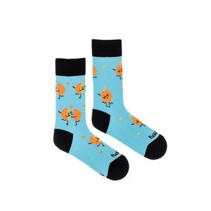 Modré vzorované ponožky Šťavnatá láska vyobraziť