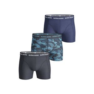 Modro-čierne boxerky Shadeline Essential Shorts - trojbalenie vyobraziť