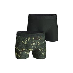 Čierno-zelené boxerky Digital Woodland XL Cotton Stretch Shorts - dvojbalenie vyobraziť