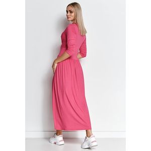 Ružové dlhé šaty M671 vyobraziť