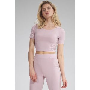 Svetloružový crop top M748 vyobraziť