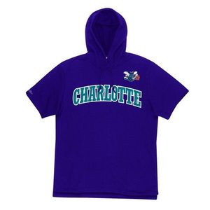 Sweatshirt Mitchell & Ness Charlotte Hornets Gameday S/S FT Hoody purple - L vyobraziť