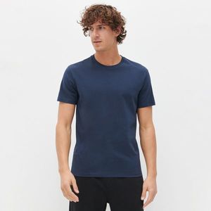 Reserved - Hladké tričko z organickej bavlny - Tmavomodrá vyobraziť