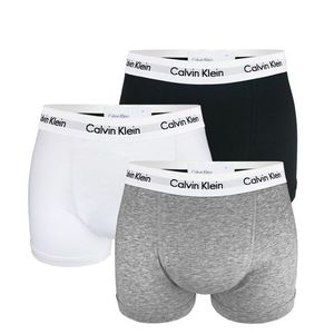 CALVIN KLEIN - 3PACK cotton stretch classic black, white, gray boxerky z organickej bavlny-L (91-96 cm) vyobraziť