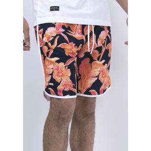 Urban Classics C&S WL Trop Cher Micro Fibre Shorts navy/mc - M vyobraziť