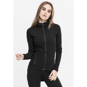 Urban ClassicsLadies Athletic Interlock Zip Hoody black - S vyobraziť