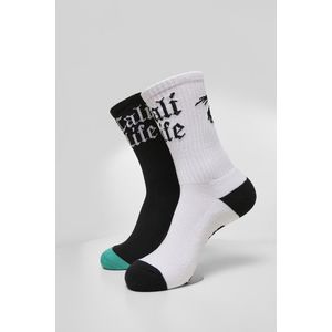 Cali Life Socks 2-Pack black/white - 43-46 vyobraziť