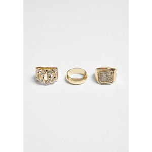 Urban Classics Diamond Ring 3-Pack gold - L/XL vyobraziť