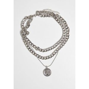 Urban Classics Short Layering Necklace silver - One Size vyobraziť