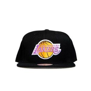 Mitchell & Ness cap snapback Los Angeles Lakers black Wool Solid Snapback - Uni vyobraziť