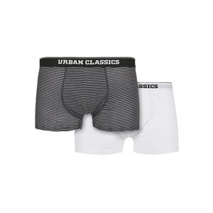 Urban Classics Organic Boxer Shorts 2-Pack mini stripe aop+white - S vyobraziť