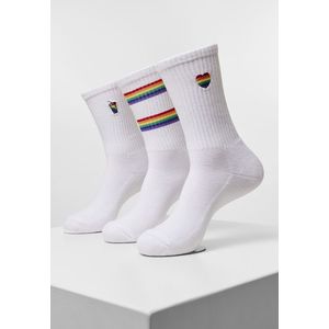 Mister Tee Pride Icons Socks 3-Pack white - 39-42 vyobraziť