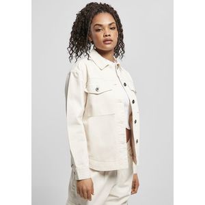 Urban Classics Ladies Oversized Shirt Jacket whitesand - 3XL vyobraziť