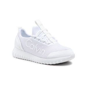 Calvin Klein Jeans Sneakersy Runner Sneaker Laceup Mesh YW0YW00165 Biela vyobraziť