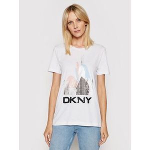DKNY Tričko P02BNCNA Biela Regular Fit vyobraziť